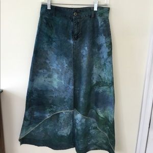 Rough and Tumble denim long skirt. M